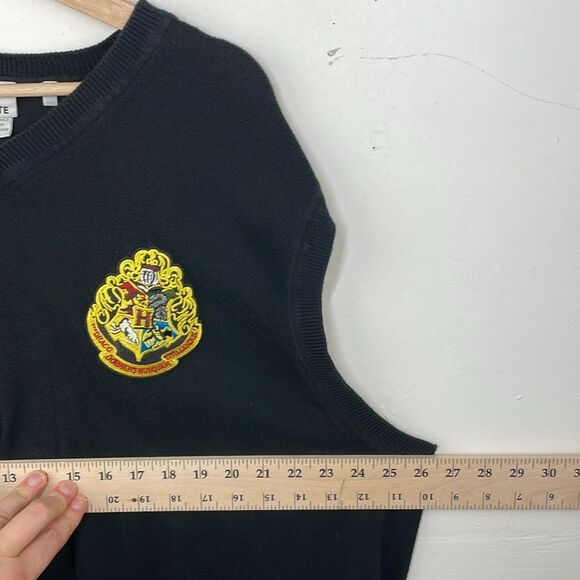 Lacoste Black Vest Sweater 4X Long - Picture 10 of 11